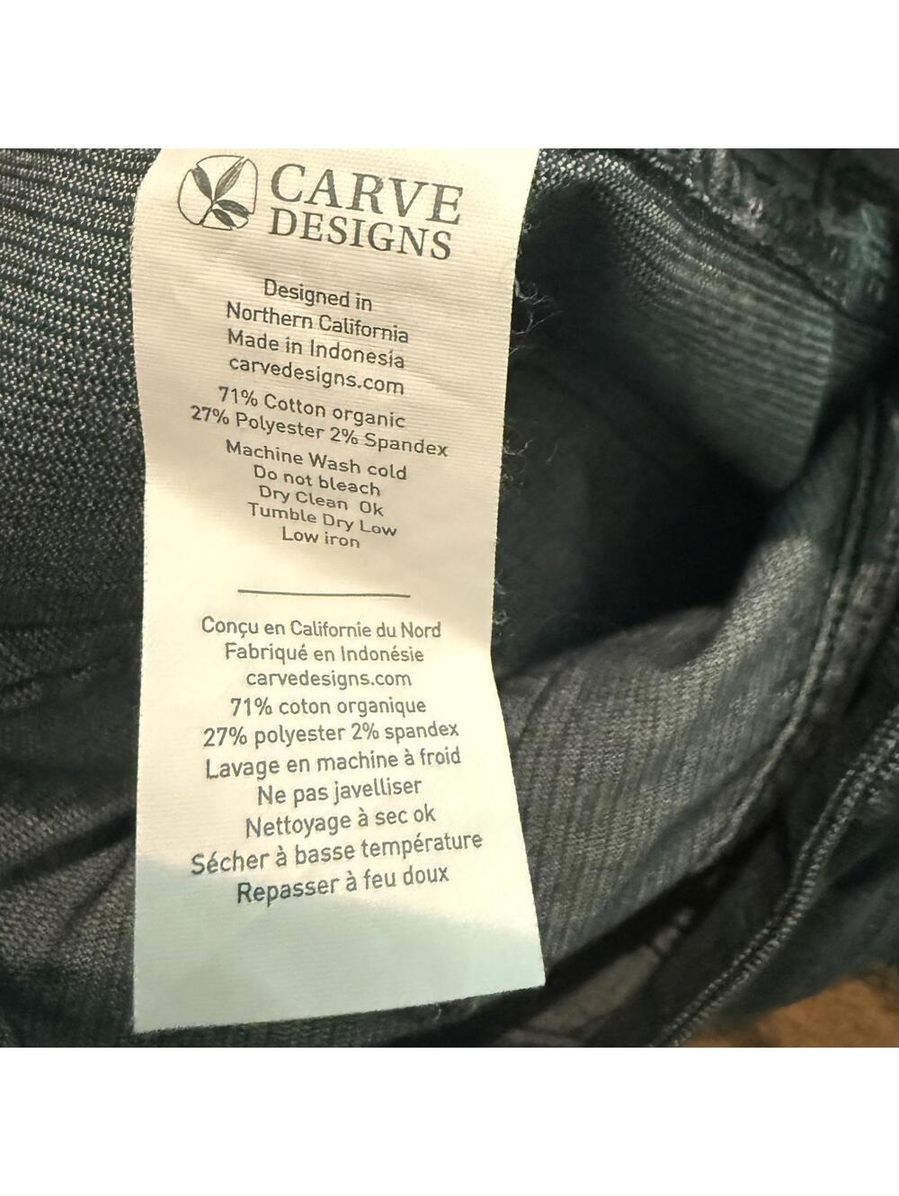 New Carve Designs 6” Oahu Blue Teal Corduroy Shorts Size 6 - Picture 4 of 7